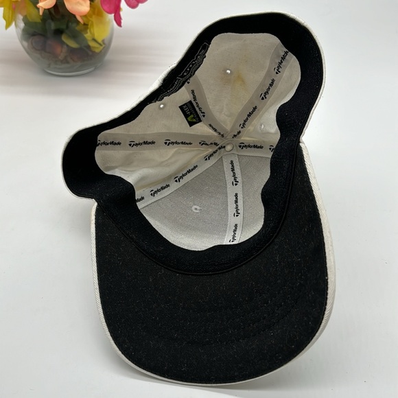 TaylorMade Penta White Baseball Golf Hat L/XL HT7570 - Picture 4 of 5